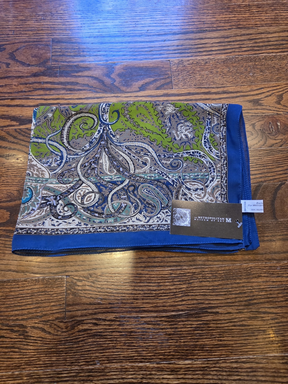 Four Seasons paisley oblong scarf from the Metropolitan Museum of Art store